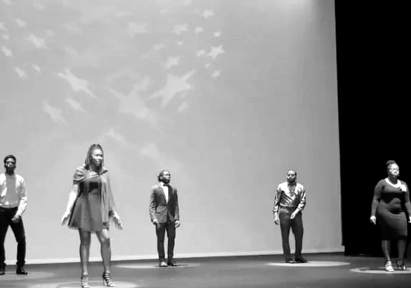 Malik Allsop performs live at Queen's Hall with Amethyst Vocal Band TT for the Esimaje Foundation. (First Night)